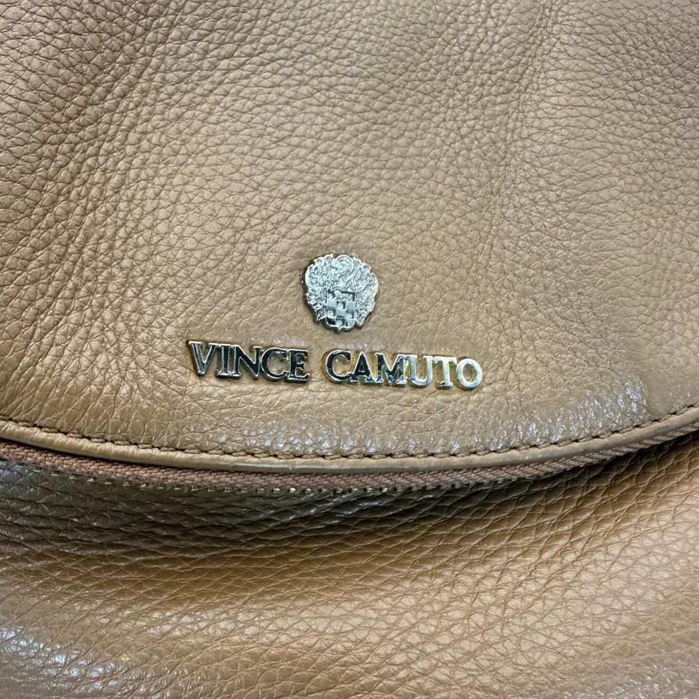 Vince Camuto Crossbody Bag Women Small Tan Leather Classic Minimalist Boho